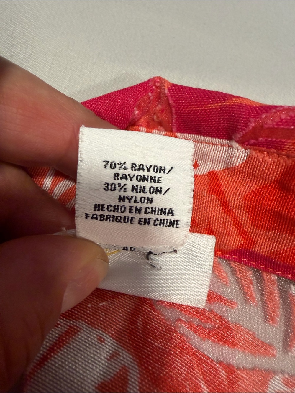 Ruby Rd. Coral-Pink Printed Button-Front Blouse Jacket - Picture 9 of 9